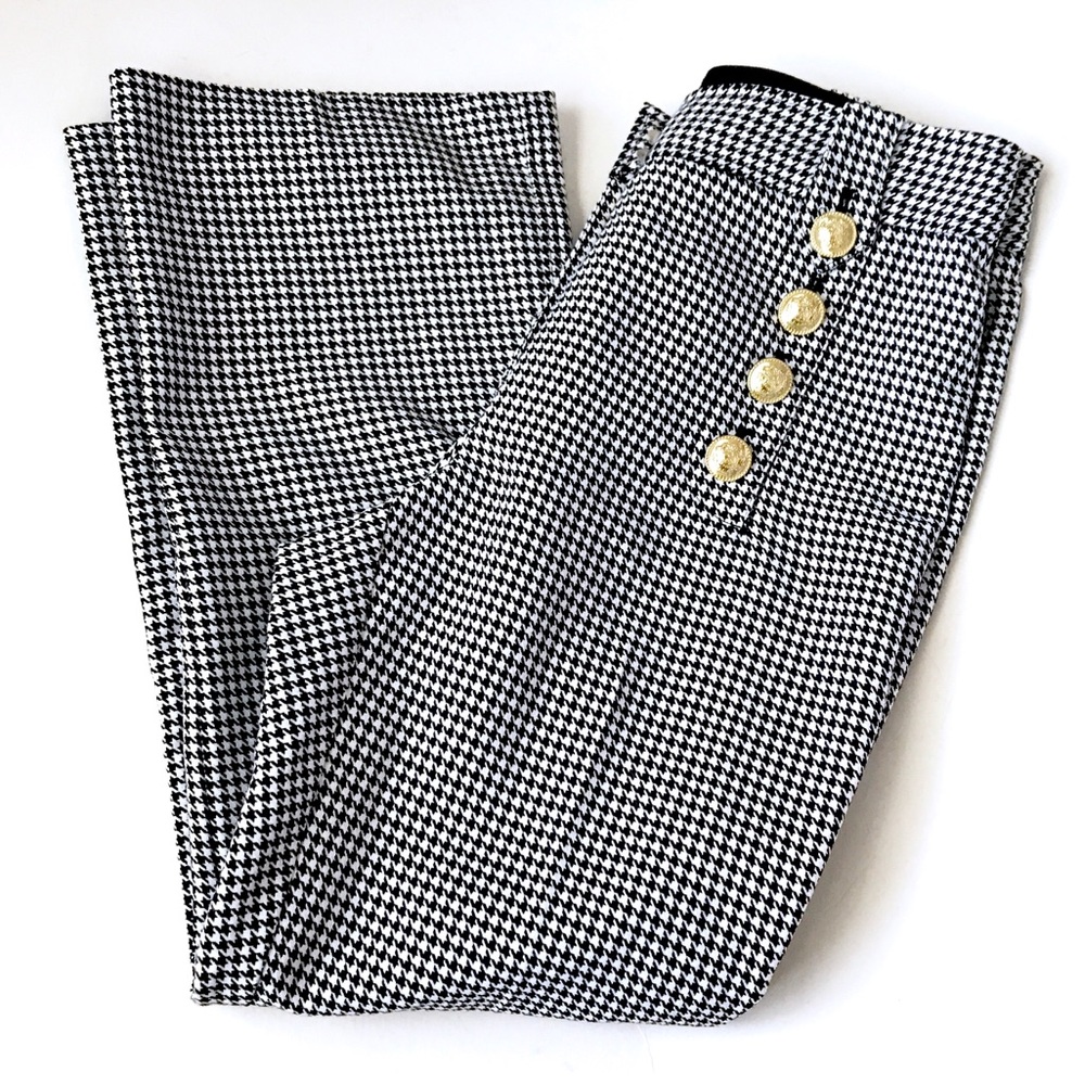 10 Crosby Derek Lam cropped houndstooth pants